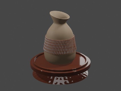 wine bottle pedestal wine bottle drink pedestal  3d print model - Mito3D