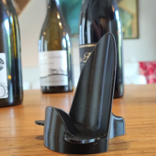 vino bottiglia In piedi supporto bouteille vin negozio pr sentoir 3D print model - Mito3D