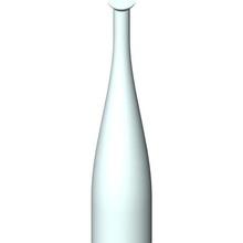garrafa de vinho vaso codinome 5-3 a casa o minimalismo design arte 3dprint vazes vasos 3d print model - Mito3D