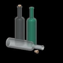 Wein-Flasche 110 verschiedene rc scale Zubehör crawler 3d print model - Mito3D