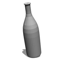 vino botellas 3d print model - Mito3D