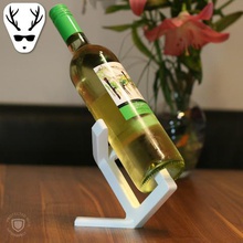 vino display minimalista casa nessun supporto la bottiglia arte 3d print model - Mito3D