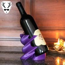 wine display twisted home support no bottle sculpture art 3d print model - Mito3D