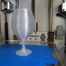 Wein Glas 3d drucken transparent Küche Essen 3d print model - Mito3D