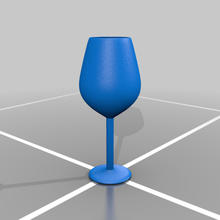 Wein Glas 3d print model - Mito3D