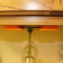 vinho vidro suporte gabinete cozinha 3d print model - Mito3D