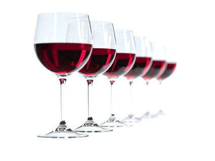 wine glasses - burgundy Home food drink eat 3d print model - Mito3D