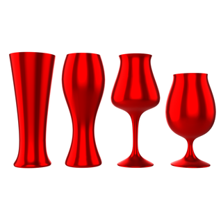 wine glasses 4in1 beer martini stemware glass cups tumbler goblet snifter wineglass toast 3d print model - Mito3D