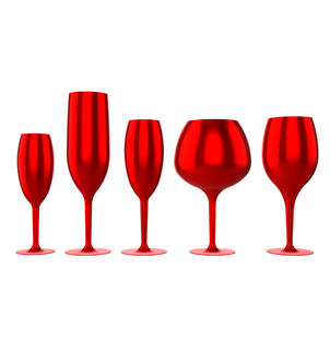 wine glasses 5in1 beer martini stemware glass cups tumbler goblet snifter wineglass toast 3d print model - Mito3D