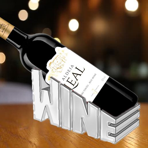 wine holder vinho porta novo 3D print model - Mito3D