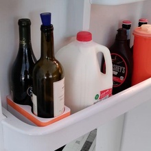 wine holder fridge door shelf refrigerator bottle kitchen dining 3d print model - Mito3D