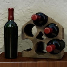 wine rack 6 bottles bottle holder 3d print model - Mito3D