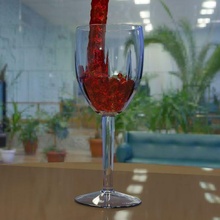 bicchiere vino calice render rendering arte 3d print model - Mito3D