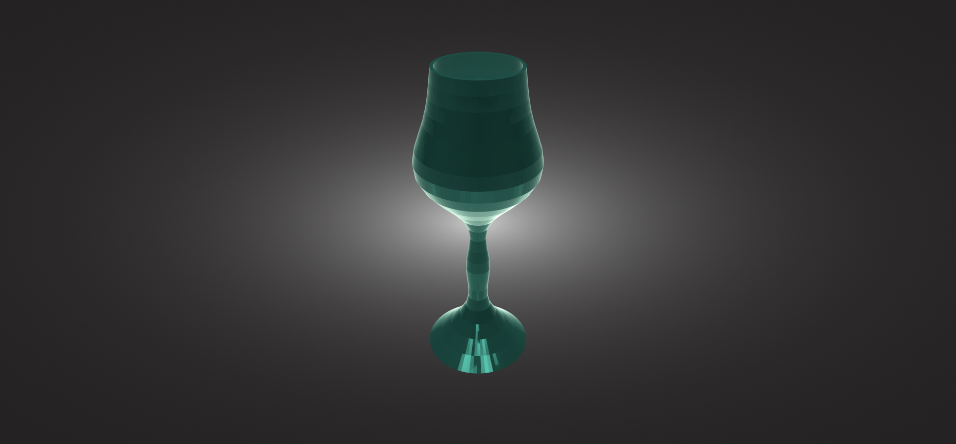 wineglass 3D print model - Mito3D
