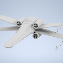 kanat oyun star savaşlar dövüşçü uçak 3d print model - Mito3D