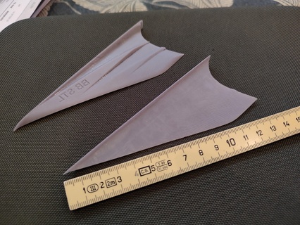 kanat yem teknesi rc araba tekne Köpekbalığı yüzgeçleri aerodinamik 3d print model - Mito3D