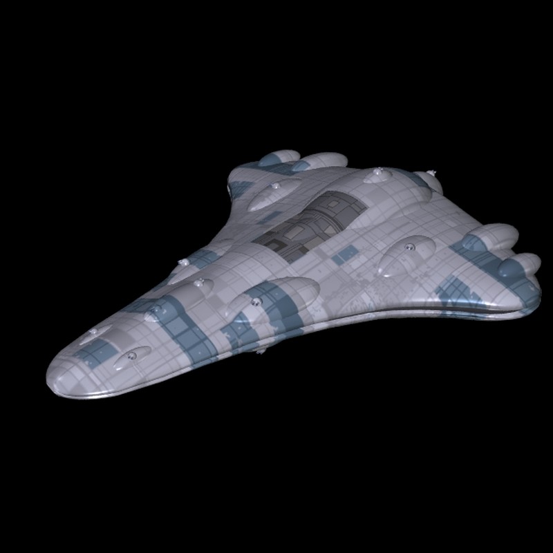 wing commander confederation paradigm destroyer starship billion suns battlefleet starmada full thrust starfighter 3D print model - Mito3D