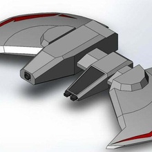 wing commander dralthi kilrathi space fighter toy_game_accessories 3d print model - Mito3D