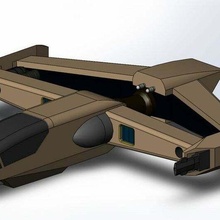 wing commander piranha fighter wcpiranha games 3d print model - Mito3D