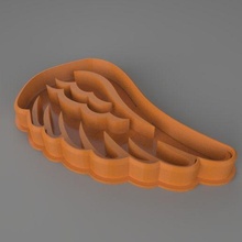 wing cookie cutter angel cook 3d print model - Mito3D