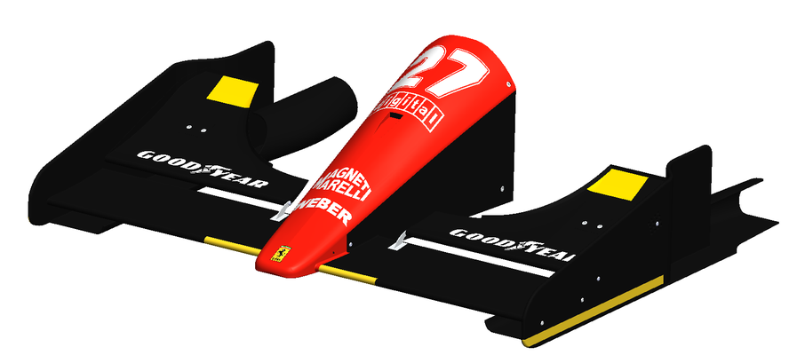 wing ferrari f1 643 game formula 1 coche detallado 3d print model - Mito3D