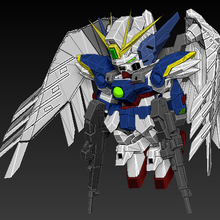 Flügel Gundam sd 3d print model - Mito3D
