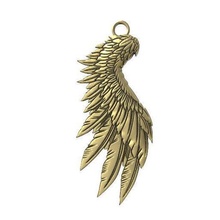 wing pendant jewelry jewel fashion art angel 3d print model - Mito3D