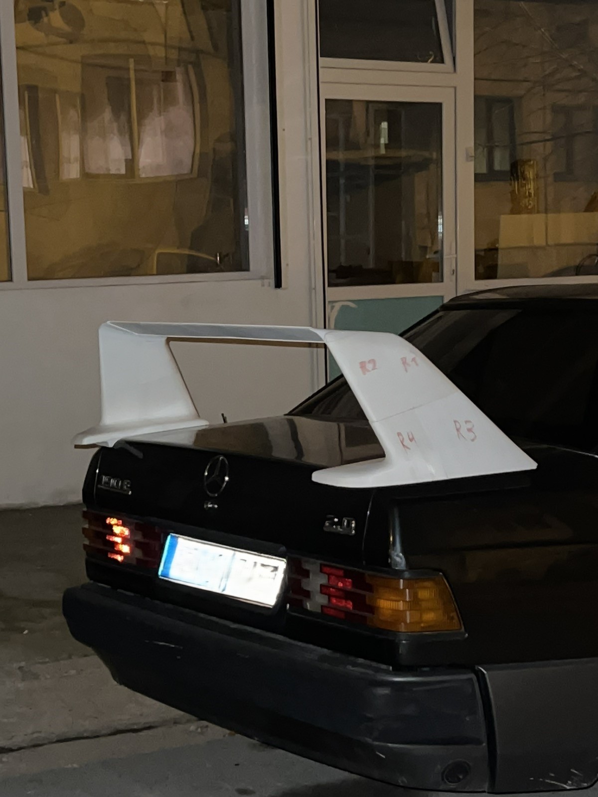 ala spoiler mercedes 190 evo ii 190e 2 3D print model - Mito3D