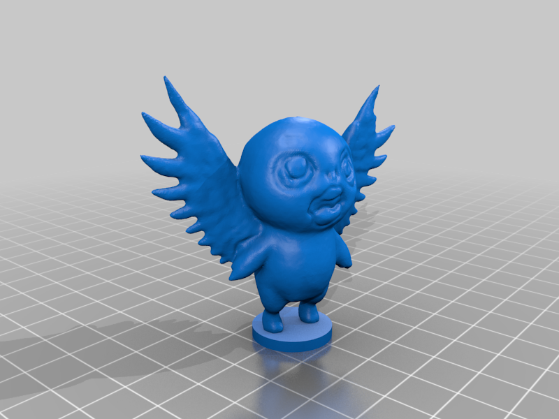 winged baby creature 3D print model - Mito3D