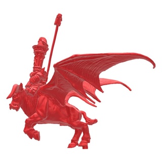 winged bull general evil dwarf oldhammer 3d print model - Mito3D