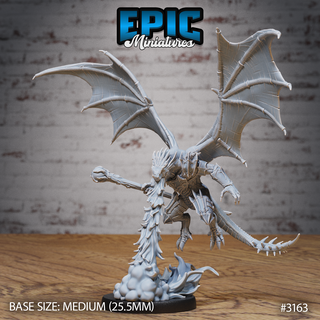 winged half dragon firebreath evil dragonborn warrior draconic war lizard reptile servant dragonkin drake army dnd tabletop pre-supported epic-miniatures dungeon rpg fantasy stl miniature roleplaying 3d print model - Mito3D