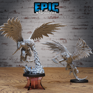 winged half dragon flying set evil dragonborn warrior draconic war lizard reptile servant dragonkin drake army dnd tabletop pre-supported epic-miniatures dungeon rpg fantasy stl miniature roleplaying dragon draconic drake dragonborn warrior lizard reptile winged army set  3d print model - Mito3D