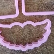 winged heart cookie cutter wings with valentine cutters fondant baking accessories cookies kitchen bakery 3d print model - Mito3D