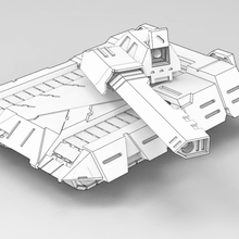 leão alado jogo scifi american mecha robô tanque 3d print model - Mito3D