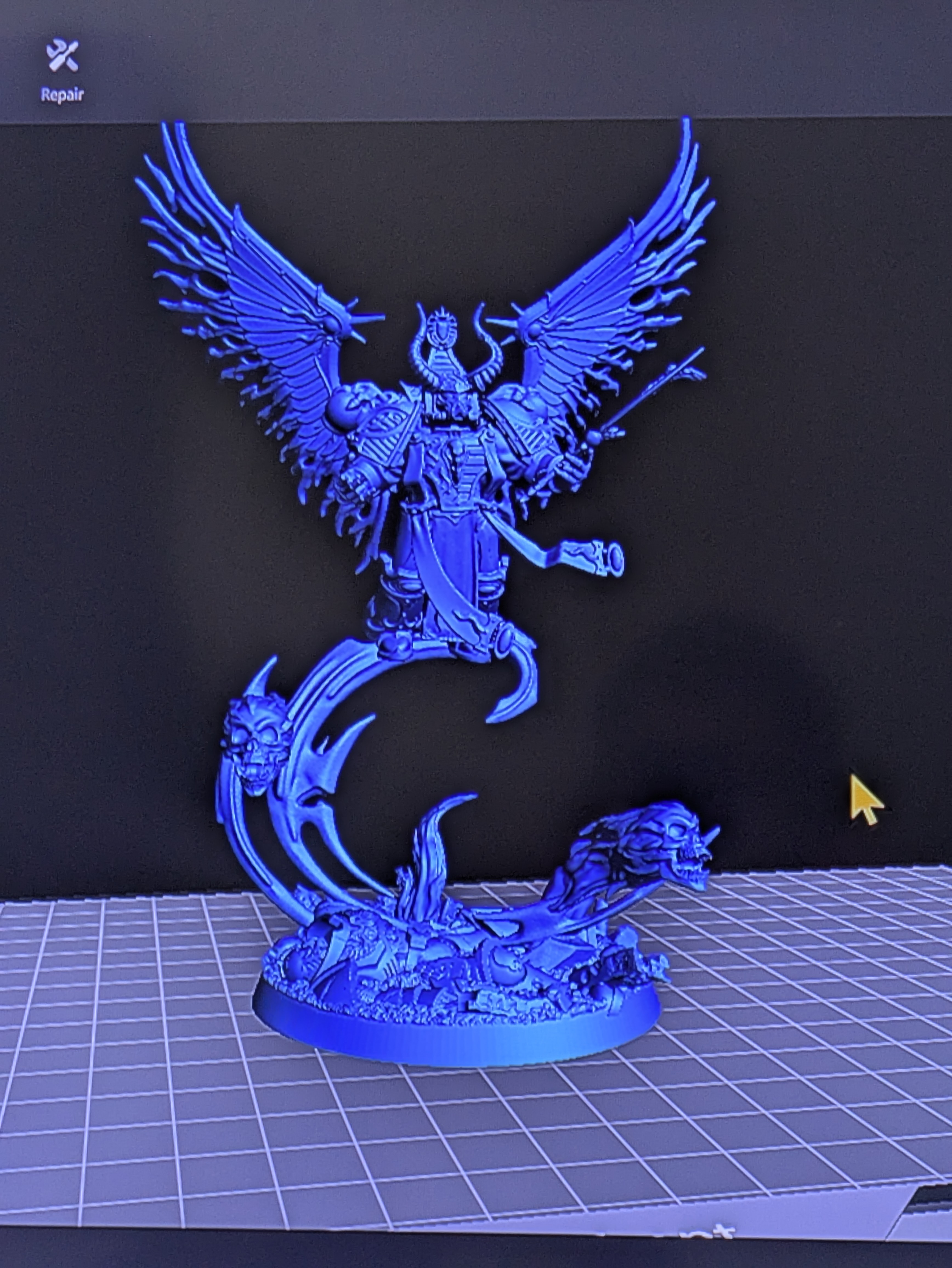 winged scorcerer game sorcerer dust marine kitbash change wizard 3D print model - Mito3D