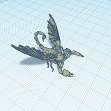 kanatlı akrep çeşitli kanat hayvan sanat oyuncak mitoloji 3d print model - Mito3D
