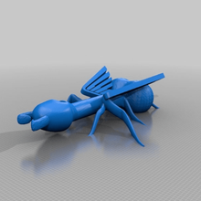 winged spider chicken bone r nsfw art sculptures 3d print model - Mito3D