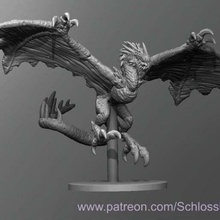 winged wretch game dnd dungeons dragons tabletop toy 3d print model - Mito3D