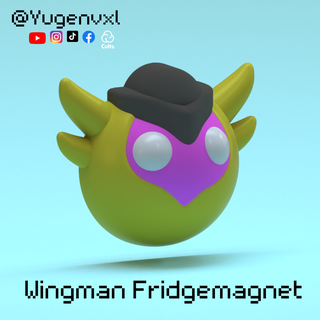 wingman fridgemagnet figure van fridge magnet valorant kawaii cute art 3d print model - Mito3D