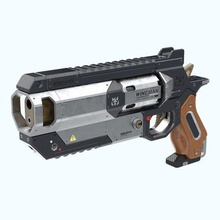 braço direito revólver ápice legendas jogos pdf montagem instruções incluído armas pistola queda Titan cyberpunk cosplay sci fi atirador destino 3d print model - Mito3D