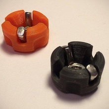 m3 wingnut bed thumbwheel tool 3d printer parts leveling knob hotbed anet 3d print model - Mito3D