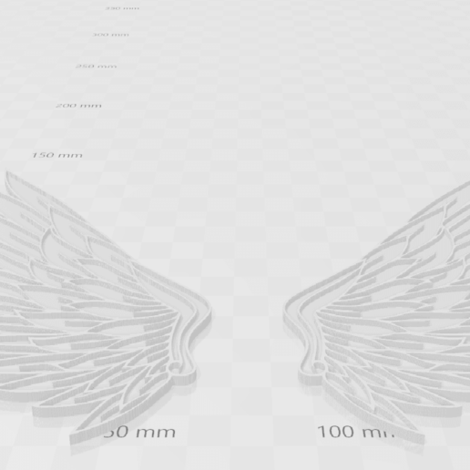 wings art fly angel 3D print model - Mito3D