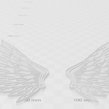 wings art fly angel 3d print model - Mito3D