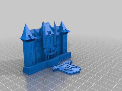ailes honte Château Hôtel Novorossiysk Russie bâtiments structures 3d print model - Mito3D