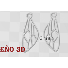 asas de jóias pingente pendente 3d print model - Mito3D