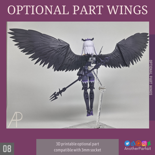 wings optional part gundam 30mm 30ms frame arms etc Game modelkit model kit customize weapon equipment wing 3d print model - Mito3D