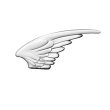 kanatlar Rahatlama melek kuş heykel Alçı Odun Sanat kanat kalıp cnc hayvan 3d print model - Mito3D