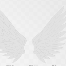 les ailes de deux art mouche l'ange 3d print model - Mito3D