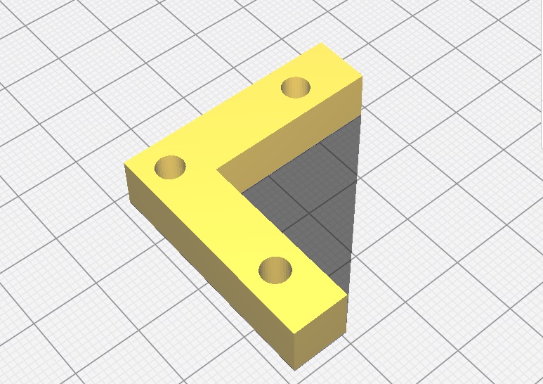 geschäft 90 fixierung schraubenl cher winkel fixierung pedalboard schraube löcher 3D print model - Mito3D