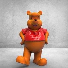 winnie pooh art l'ours en peluche jouet 3d print model - Mito3D